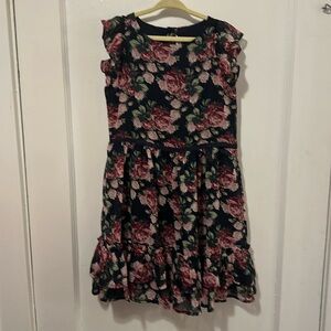 Janie and Jack navy blue dress size 8